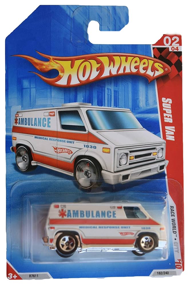 ミニカー Hot Wheels Real Riders AMBULANCE Hot Wheels RLC Real Riders Ambulance 2800/4000 Pink 1/6 2011